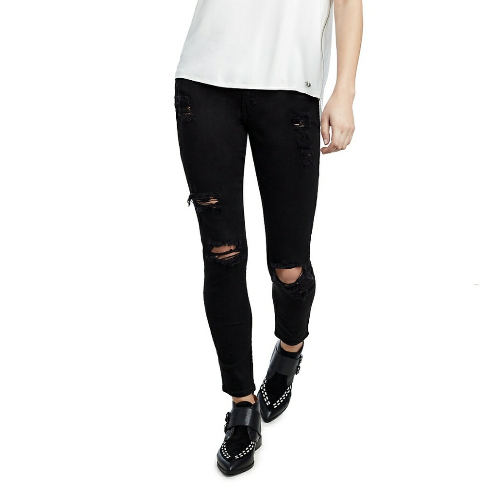 NWT WOMENS DISTRESSED JENNIE CURVY SKINNY JEAN